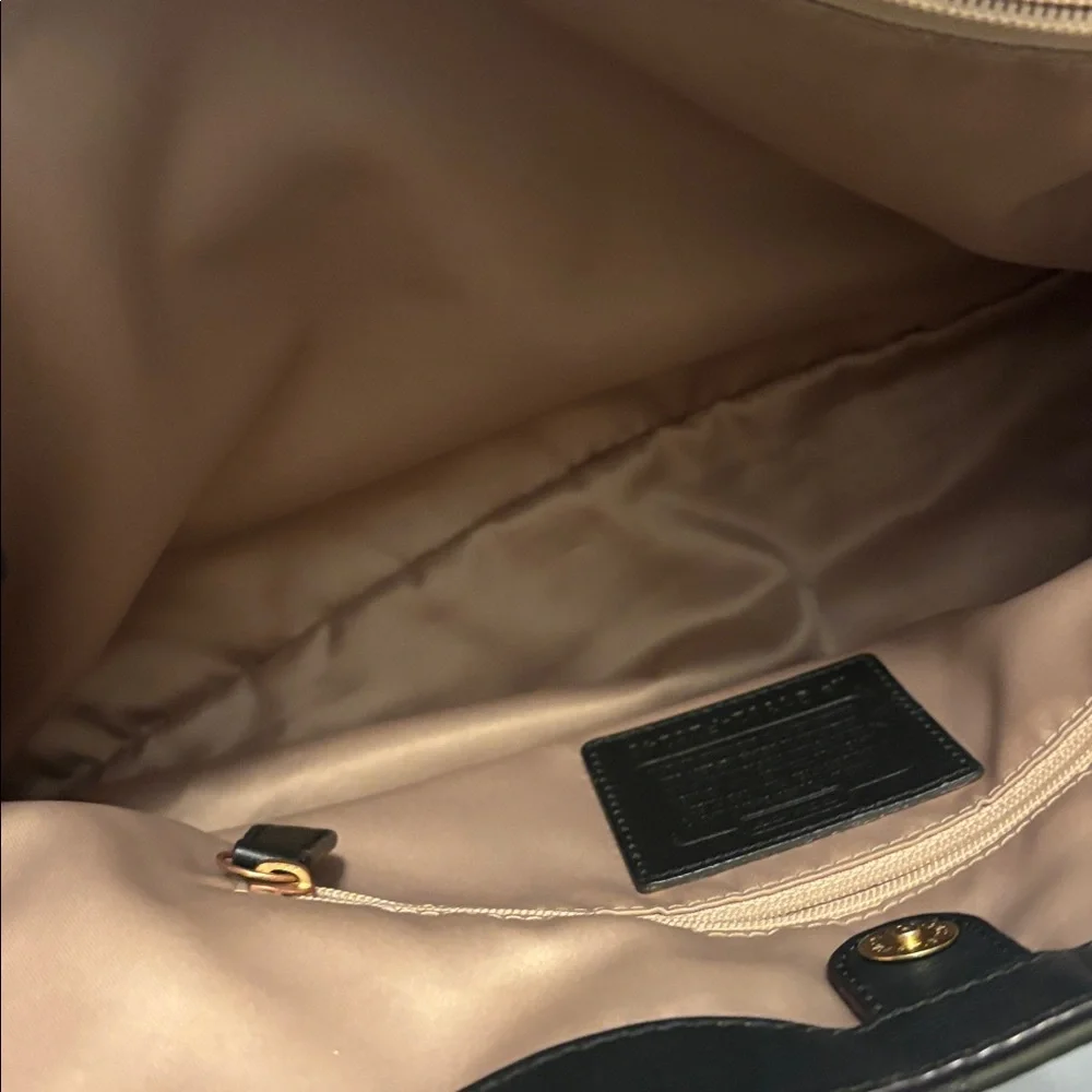 VTG Coach Campbell Signature Metallic Green Carryall Satchel Shoulder Bag F26246 - Picture 13 of 16
